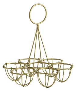 Drôtený stojan na vajíčka Antique Brass
