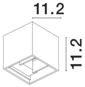 Vonkajšie LED svietidlo Como 11.2 hnedá