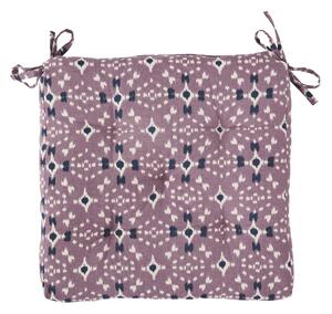 Prešívaný podsedák Dusty Lilac/White/Blue