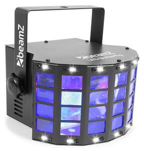 Beamz LED Butterfly 3x3W RGB + 14xSMD Strobe, režim ovládania pomocou hudby alebo automatický režim