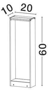 Vonkajšie LED lampa Twin – Sivá