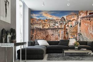 Samolepiaca vliesová fototapeta Mestečko Matera 375 x 250 cm