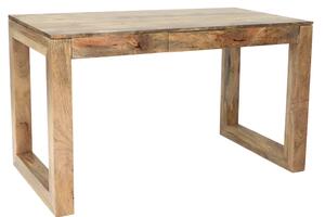 Písací stôl z masívneho dreva mango 130x76x70