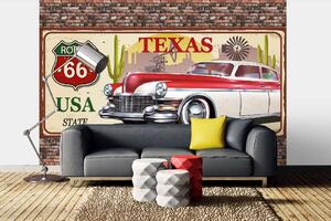 Samolepiaca vliesová fototapeta Texas Vintage 375 x 250 cm