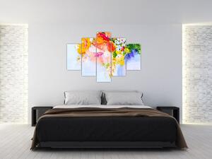 Obraz - Kvety, maľba (150x105 cm)