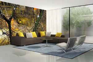 Samolepiaca vliesová fototapeta Nočné mesto 375 x 250 cm
