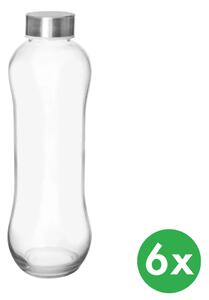 Sklenená fľaša s viečkom 0,6 l, balenie 6 ks
