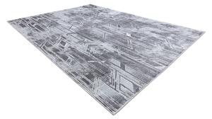 Moderný MEFE koberec B402 - Štrukturálny, dve vrstvy rúna tmavo-sivá