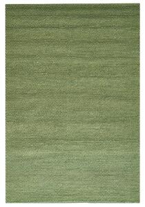 Izbový koberec zelený vlnený 200 x 300 cm obdĺžnikový tvar škandinávsky štýl