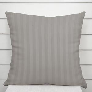 Biante Damašková obliečka na vankúš Atlas Grádl hnedosivé pásiky 2 cm DM-019 30 x 50 cm