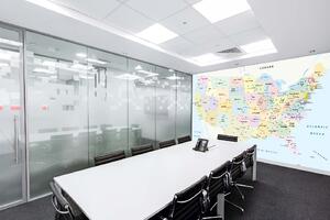 Samolepiaca vliesová fototapeta Politická mapa USA 375 x 250 cm