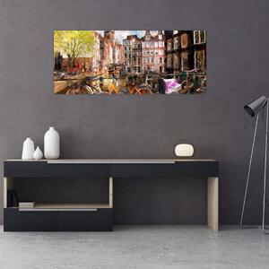 Obraz - Amsterdam (120x50 cm)