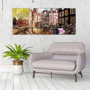 Obraz - Amsterdam (120x50 cm)