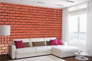 Samolepiaca vliesová fototapeta Dekor tehlové múry 375 x 250 cm