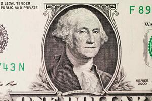 DIMEX | Vliesové fototapety na stenu George Washington na dolári MS-5-2953 | 375 x 250 cm | zelená, biela, šedá
