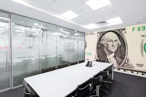 Samolepiaca vliesová fototapeta George Washington na dolári 375 x 250 cm