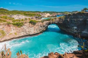 DIMEX | Vliesové fototapety na stenu Bali, Indonézia MS-5-3145 | 375 x 250 cm | zelená, modrá, šedá