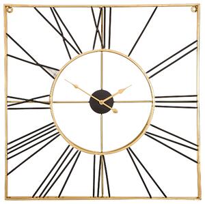 NÁSTENNÉ HODINY čierna, zlatá 71/71 cm Ambia Home - Hodiny