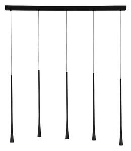 LED luster Goccio 110 čierna