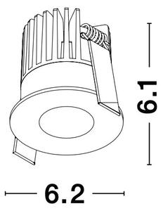 Podhľadové svietidlo Petit 3 biele – Biela