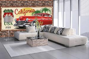 Samolepiaca vliesová fototapeta Kalifornia Vintage 375 x 250 cm