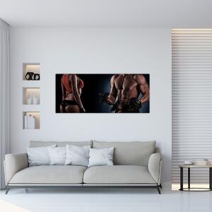 Obraz - Fitness (120x50 cm)
