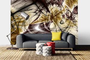 Samolepiaca vliesová fototapeta Futuristické vlny 375 x 250 cm