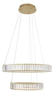 Krištáľový luster Aurelia 2 zlaté – LED