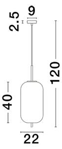 Luster na lanku Lato 22 smoky – E14