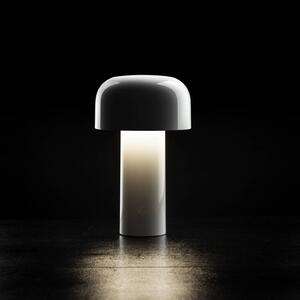 Stolová LED lampa Flos Bellhop s osvetlením a nabíjateľnou batériou, biela,, Biela / opálová, Obývacia izba / jedáleň, Plast, Dizajn, Stojacie svietidlo