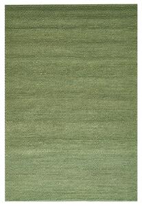Izbový koberec zelený vlnený 160 x 230 cm obdĺžnikový tvar škandinávsky štýl