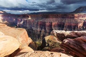 DIMEX | Vliesové fototapety na stenu Impozantný Grand Canyon MS-5-1704 | 375 x 250 cm | krémová, hnedá, šedá