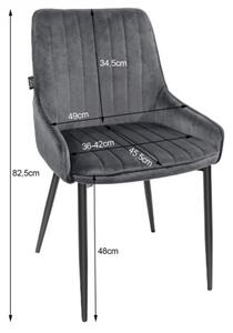 Jedálenská stolička MONZA - zelená