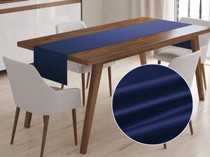 Biante Saténový behúň na stôl polyesterový Satén LUX-L039 Námornícka modrá 20x140 cm