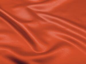 Látka polyesterový satén LUX-L045 Tehlovo červená - šírka 150 cm