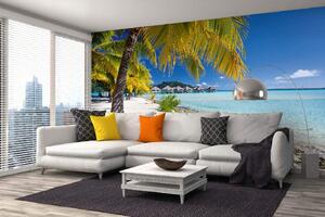 Samolepiaca vliesová fototapeta Pláž na Bora Bora 375 x 250 cm