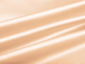 Biante Saténový oválny obrus polyesterový Satén LUX-L046 Béžový 120x200 cm
