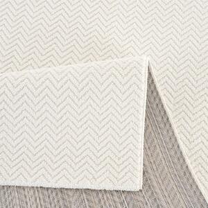 Dekorstudio Jednofarebný koberec FANCY 805 - smotanovo biely Rozmer koberca: 120x160cm