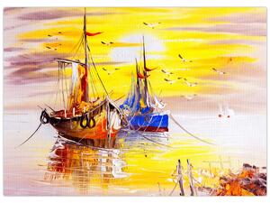 Obraz - Maľba loďou (70x50 cm)