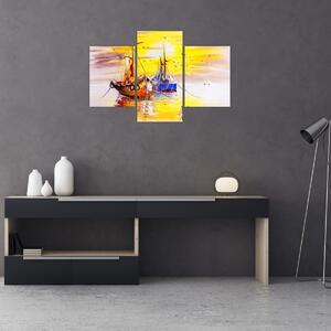 Obraz - Maľba loďou (90x60 cm)