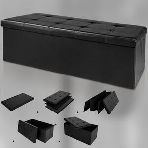 Úložný box čierny - 114 x 40 x 40 cm
