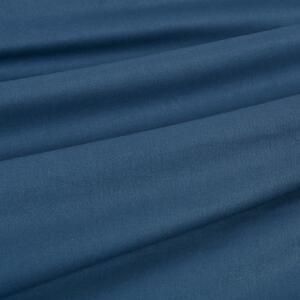 Goldea bavlnená jednofarebná látka - plátno suzy - námornícka modrá 160 cm