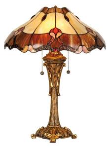 Stolná lampa Cambria v štýle Tiffany