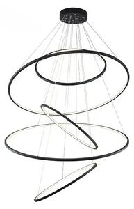 Luxusný luster Wheel stmievateľný čierne – Čierna