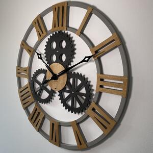 Dekorstudio Moderné drevené hodiny EKO Loft Industrial 2 80cm