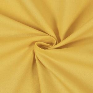 Goldea bavlnená jednofarebná látka - plátno suzy - medovo žltá 160 cm