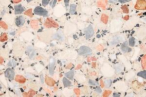 DIMEX | Vliesové fototapety na stenu Terrazzo podlahová textúra MS-5-2348 | 375 x 250 cm | modrá, červená, biela, oranžová