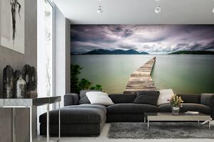 Samolepiaca vliesová fototapeta Drevené mólo 375 x 250 cm