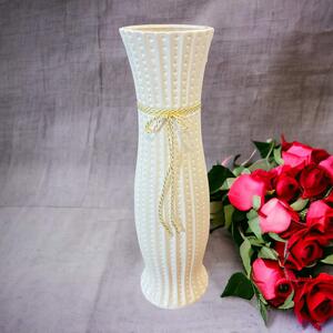 Váza keramická so zlatým lanom