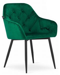 Jedálenská stolička FORIO zamat - zelená
